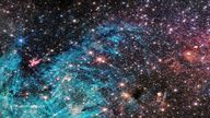 James Webb telescope reveals a 50 light-years-wide portion of the Milky Way’s dense centre. Pic: NASA, ESA, CSA, STScI, Samuel Crowe (UVA)