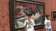 Two Just Stop Oil protesters have been arrested after glass protecting the Rokeby Venus painting at the National Gallery was smashed
