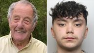 Omar Moumeche (R) has been sentenced for the manslaughter of Dennis Clarke (L). Pics: Ricky Davey and Derbyshire Police