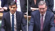 Labour&#39;s Sir Keir Starmer asks questions to Prime Minister Rishi Sunak