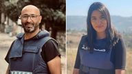 Cameraman Rabih Maamari and correspondent Farah Omar worked for the TV station Al Mayadeen