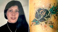 A murder victim known only as &#39;the woman with the flower tattoo&#39; has finally been identified as  British 31-year-old Rita Roberts after three decades
Pic: Interpol