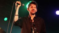 Former Pogues member Shane MacGowan performs on stage with his group The Popes, at the 10th annual Fleadh, in Finsbury Park, north London.