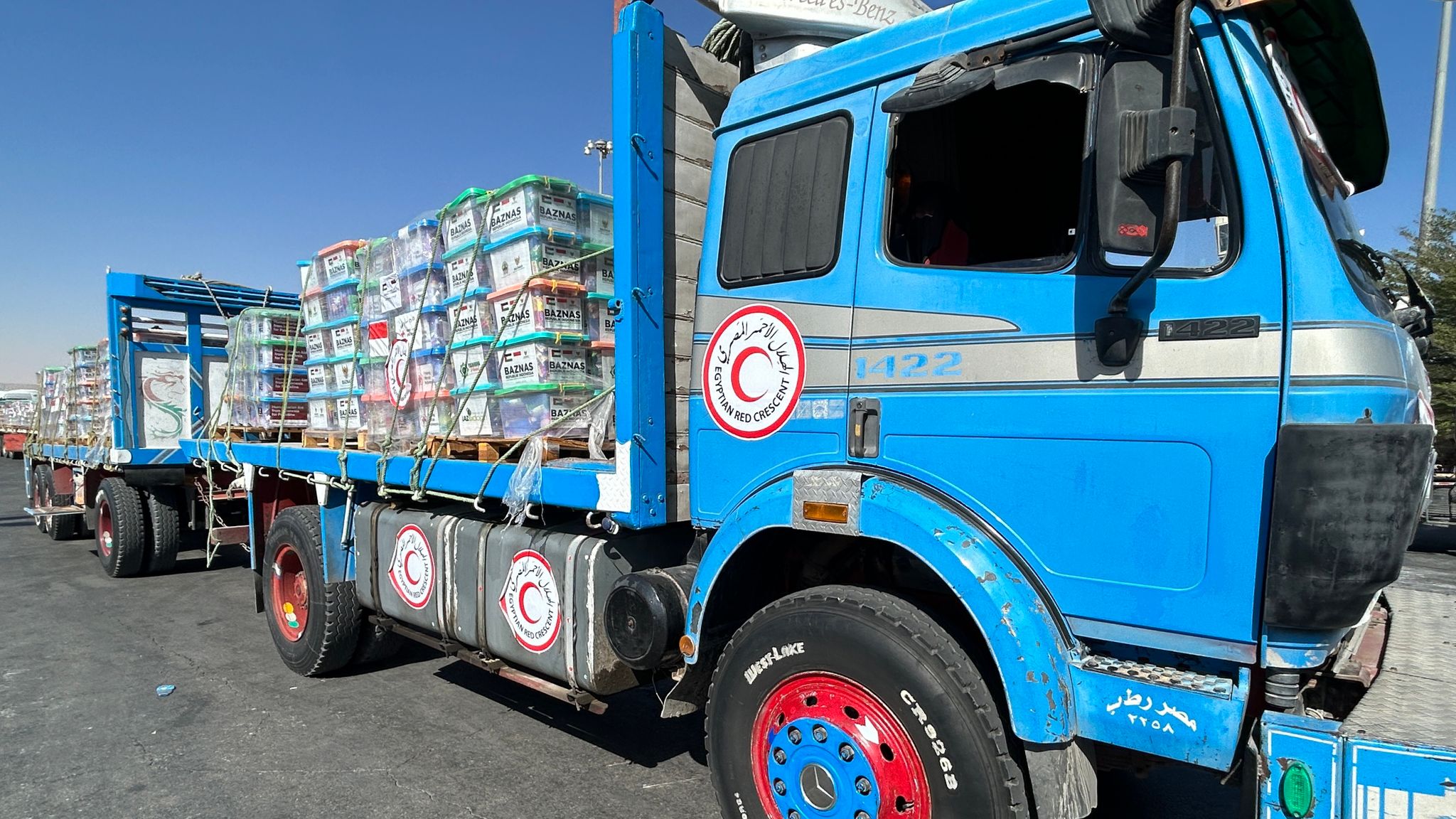 Aid is getting into Gaza via the Israel-Egypt border - but it's stop