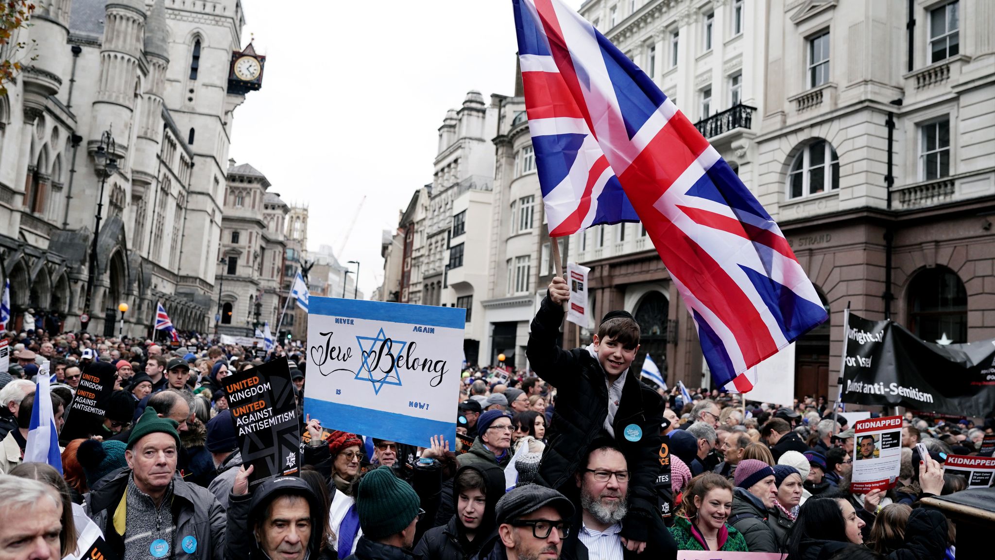 Israel Hamas War Thousands Take To London Streets In March Against   Skynews London Antisemitism 6373506 