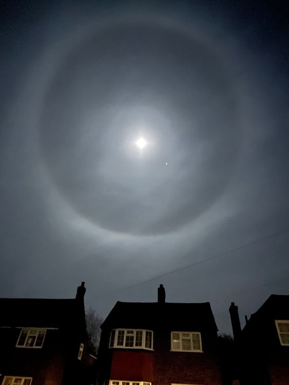 The ring as seen from Reigate, in Surrey. Pic: Simon Collins