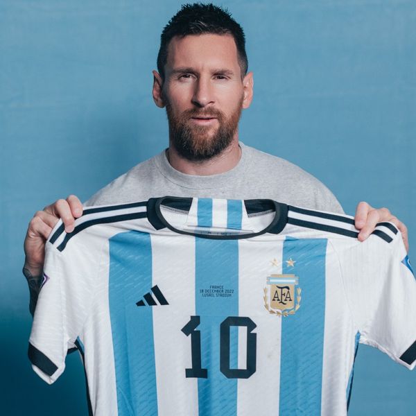 Shirts worn by Lionel Messi during Argentina #39;s winning World Cup run in 2022 are to be auctioned by Sotheby #39;s. Pic: Sam Robles Photography/ Sotheby #39;s