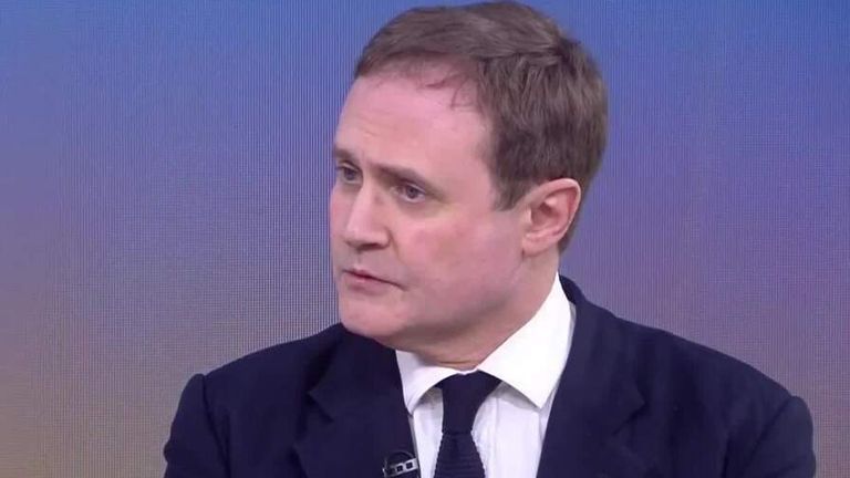 Tom Tugendhat told Sky&#39;s Kay Burley that it is essential the &#39;vile death cult in Hamas&#39; is stopped.