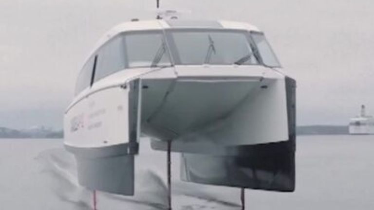 The world&#39;s first electric hydrofoil in Stockholm