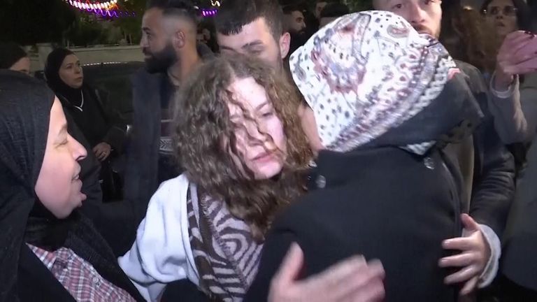 Ahed Tamini released from prison