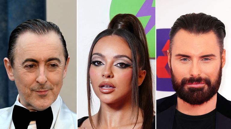 (L-R) Alan Cumming, Jade Thirlwall and Rylan Clark signed the letter