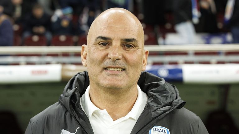 El entrenador de Israel, Alon Hazan.  Foto: SALVATORE DI NOLFI/EPA-EFE/Shutterstock