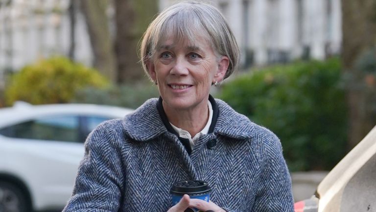 Government chief scientific adviser Professor Dame Angela McLean arrives to give a statement to the UK Covid-19 Inquiry at Dorland House in London, during its second investigation (Module 2) exploring core UK decision-making and political governance. Picture date: Thursday November 23, 2023.