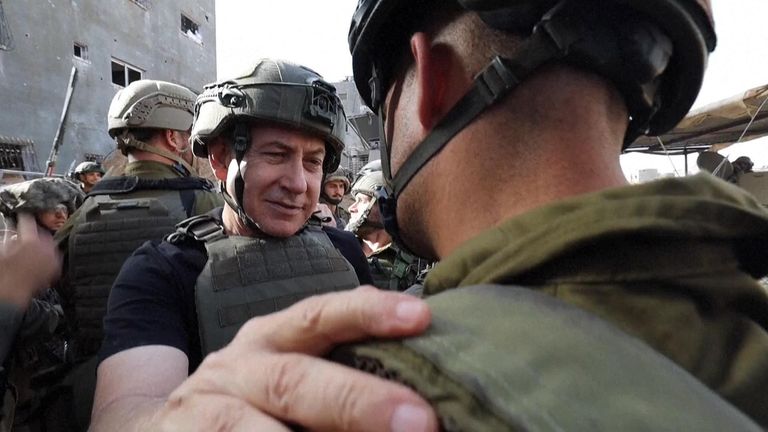 Benjamin Netanyahu in Gaza