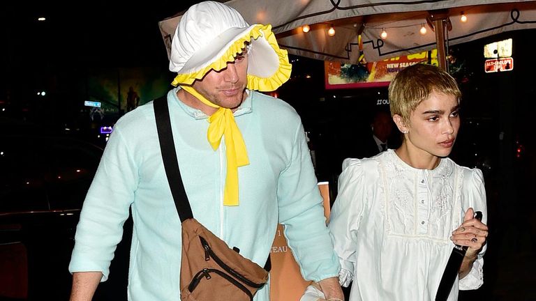 Channing Tatum and Zoe Kravitz are seen arriving at Kendall Jenner&#39;s Halloween party 
Pic:Mega/Getty Images