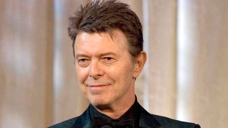 Bowie accepted the lifetime achievement award at the 11th Annual Webby Awards in New York in 2007 Pic: AP  