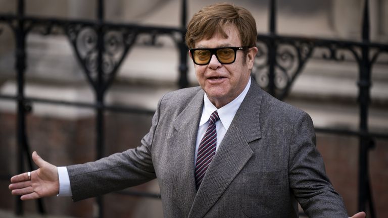 Elton John is among those making a claim