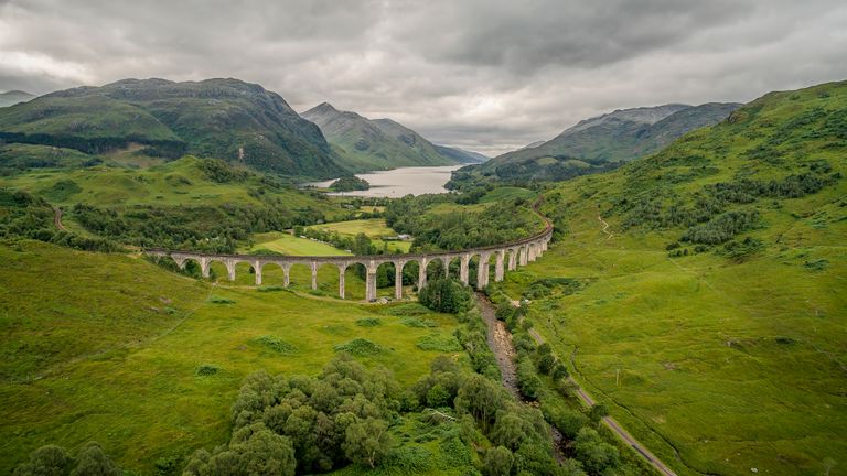 Glenfinnan Viaduct, made famous by the Harry Potter movies and the Hogwarts Express. Pic: HiJOBS/ScotRail
