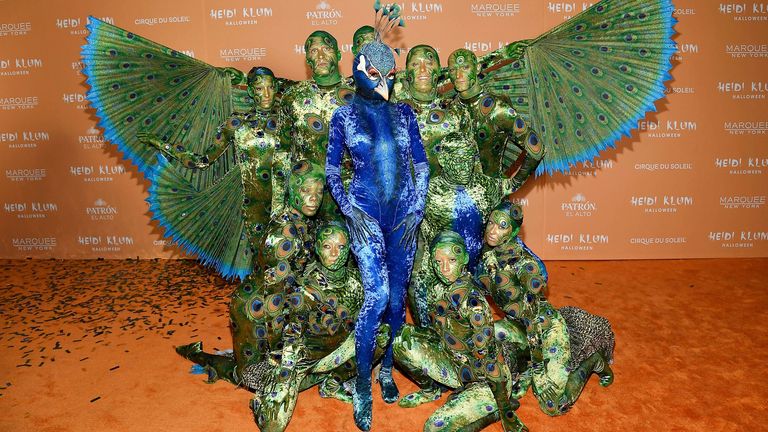 Heidi Klum arrives at her 22nd annual Halloween party at Marquee
Pic:Invision/AP