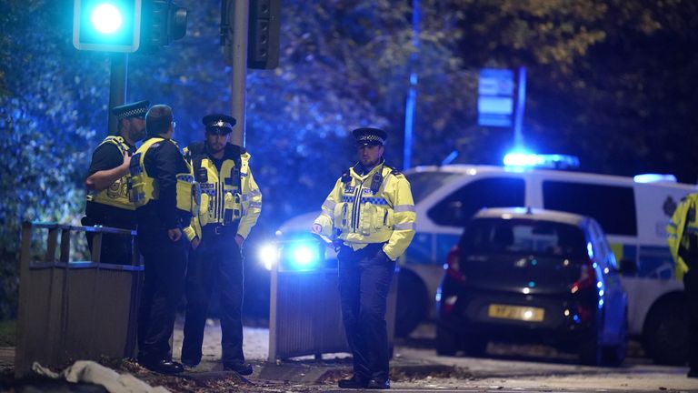 A forensic officer in Horsforth, Leeds, after a 15-year-old boy was taken to hospital in a critical condition after he was assaulted near a school. West Yorkshire Police said the teenager was seriously injured in the Town Street area of Horsforth, just before 3pm on Tuesday. Another teenager has been arrested. Picture date: Tuesday November 7, 2023.