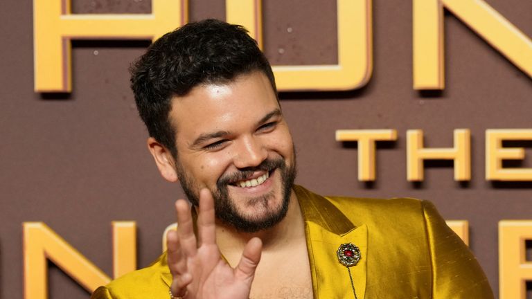 Cast member Josh Andres Rivera attends the world premiere of the movie "Hunger Games: The Ballad of Songbirds and Snakes", in BFI IMAX, London, Britain, November 9, 2023. REUTERS/Maja Smiejkowska
