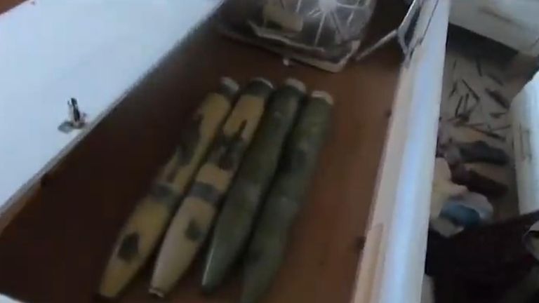 The IDF said its soldiers have found Hamas rockets hidden underneath a child&#39;s bed in Gaza