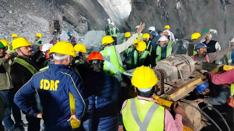 A major rescue operation is underway to rescue the workers
