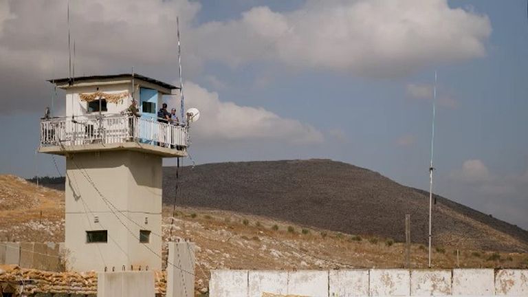 An Israeli observation tower 