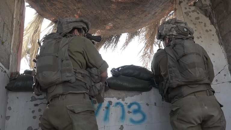 Israeli troops in Gaza