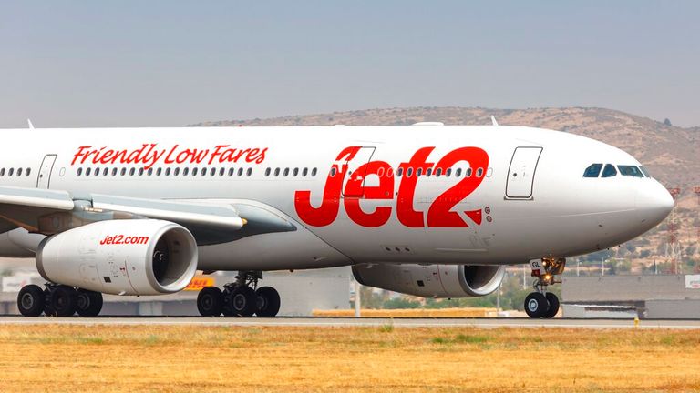 Alicante, Spain July 6, 2019: Jet2 Airbus A330 airplane at Alicante airport (ALC) in Spain. | usage worldwide Photo by: Markus Mainka/picture-alliance/dpa/AP Images