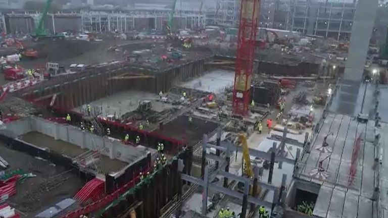 The site of Microsoft's new datacentre in London