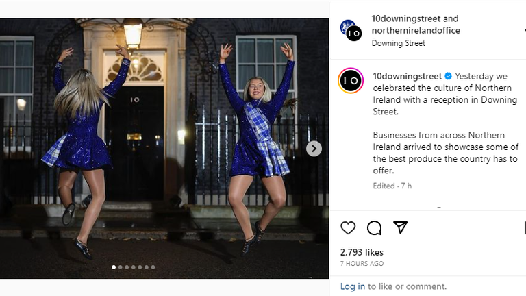 Downing Street's edited Instagram post/ Downing Street Flikr