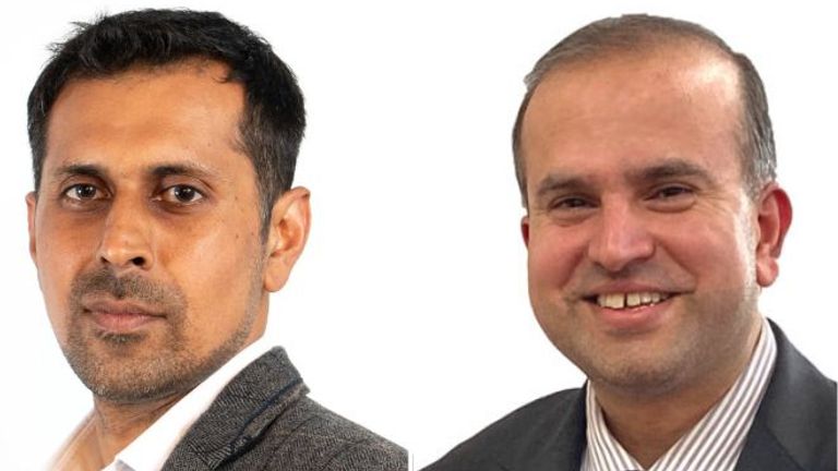 (L-R) Cllr Afrasiab Anwar and Cllr Asjad Mahmood. Pic: Burnley Council and Pendle Borough Council