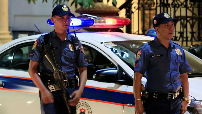 Police in the Philippines are searching for the gunman. File pic