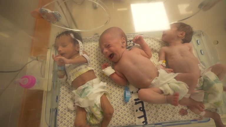Premature babies in Rafah