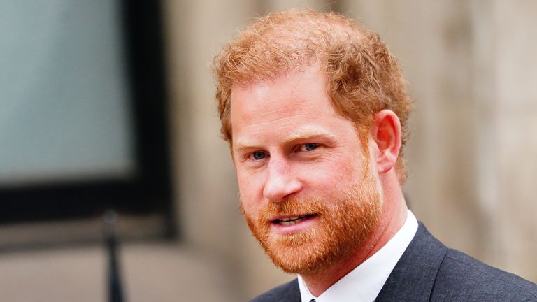 Prince Harry at London&#39;s High Court in March 2023