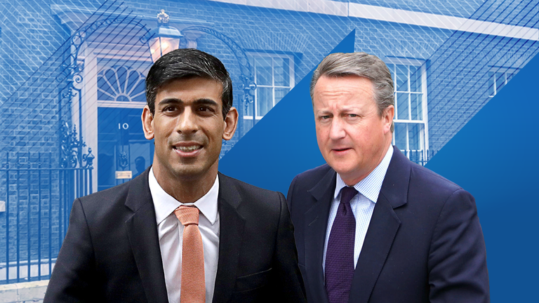 David Cameron to return to cabinet table as Rishi Sunak meets with new top team | Politics News | Sky News