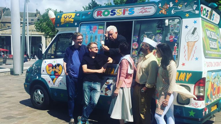 Ian McMillan created a version of Romeo And Juliet - set around two rival ice cream vans - in Yorkshire in 2017