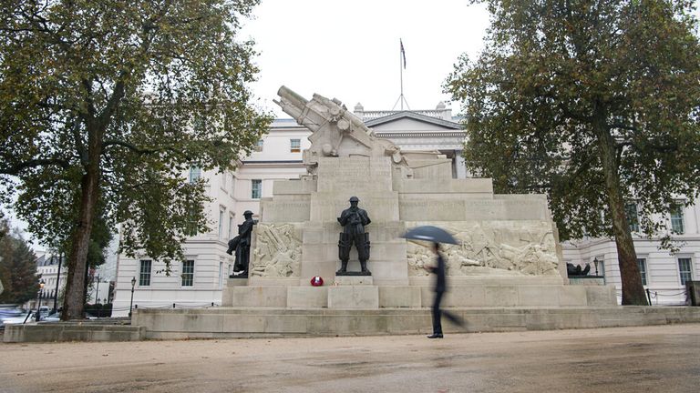 The Royal Artillery Memorial in Hyde Park Corner. File pic