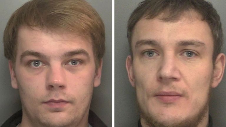 Niall Barry, left, and Joseph Peers, right, were found guilty of murder