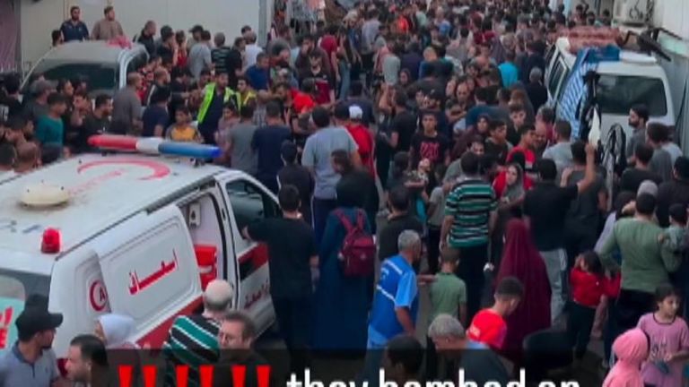 Attack on ambulance convoy in Gaza 