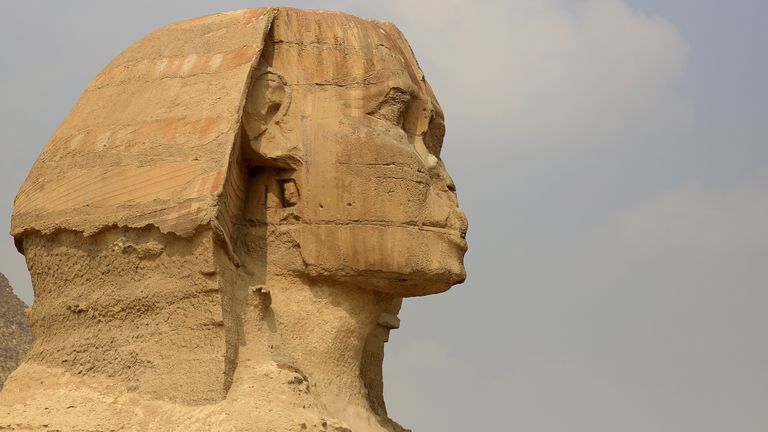 A worker rides his camel as he waits for tourists in front of the Sphinx at the Giza Pyramids on the outskirts of Cairo, Egypt, November 8, 2015. Egypt&#39;s Tourism Minister Hesham Zaazou said Cairo regretted the suspension of flights and was doing all it could to secure its airports and tourist sites, adding that he would fly to Sharm al-Sheikh to oversee measures to support tourists there. REUTERS/Amr Abdallah Dalsh TPX IMAGES OF THE DAY
