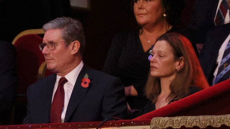 Sir Keir Starmer with his wife Lady Victoria