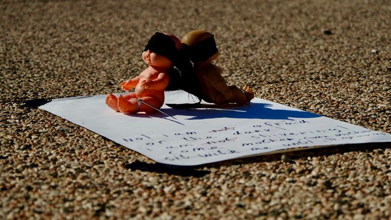 Site of a vigil in Tel Aviv