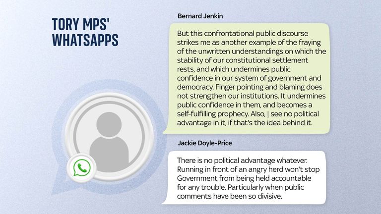 Leaked Tory MPs&#39; WhatsApps