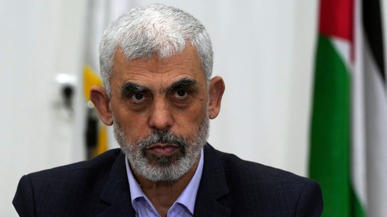 Hamas leader Yahya Sinwar. Pic: AP