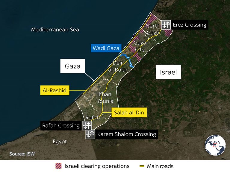 Gaza map