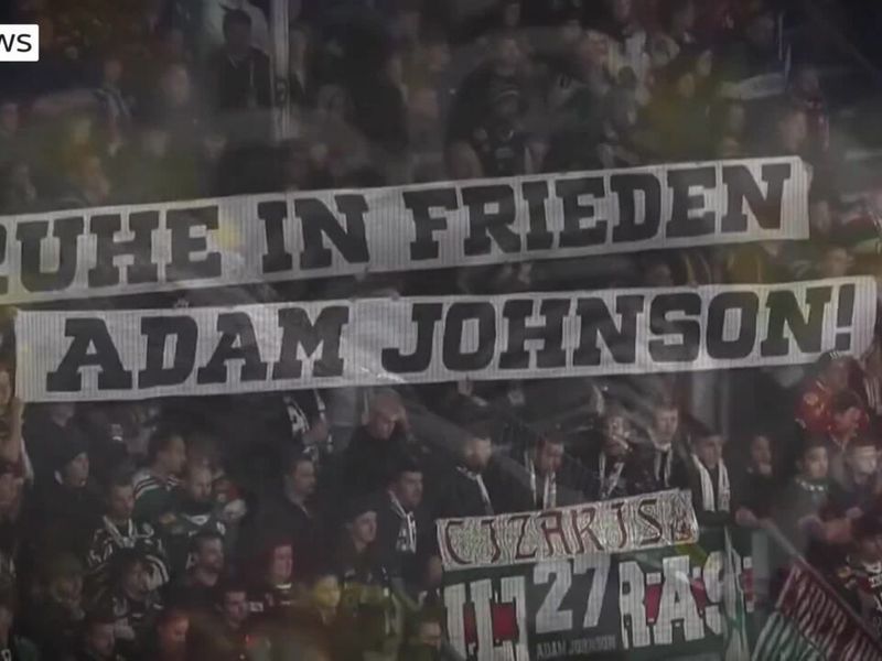 Adam Johnson's UK team retires his jersey number after the