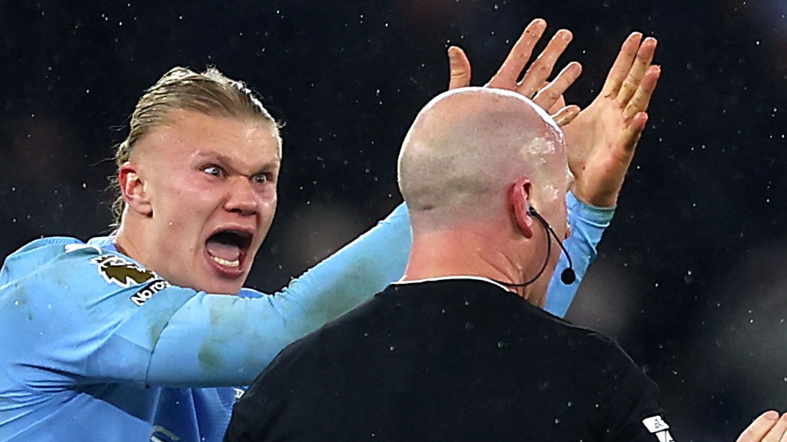 Manchester City charged by FA for failing to control players after anger towards referee