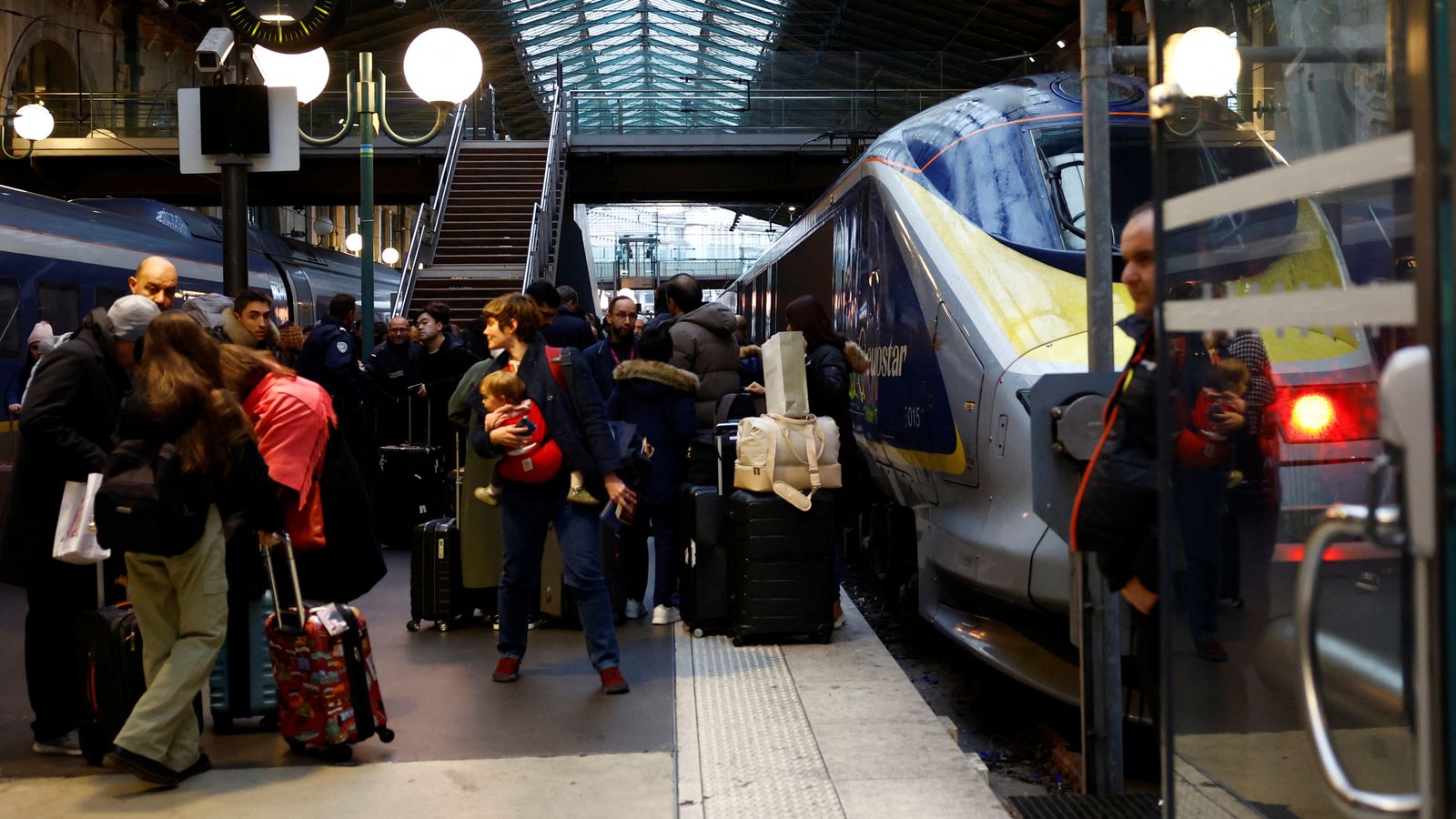 Eurostar trains to resume after French strike - as Storm Pia causes more travel disruption